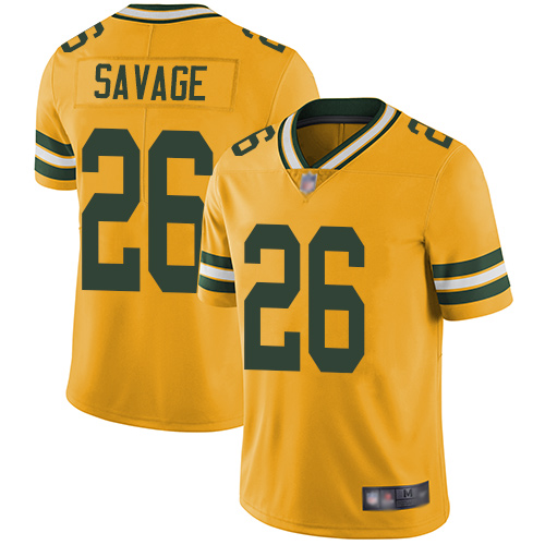 Green Bay Packers Limited Gold Men 26 Savage Darnell Jersey Nike NFL Rush Vapor Untouchable